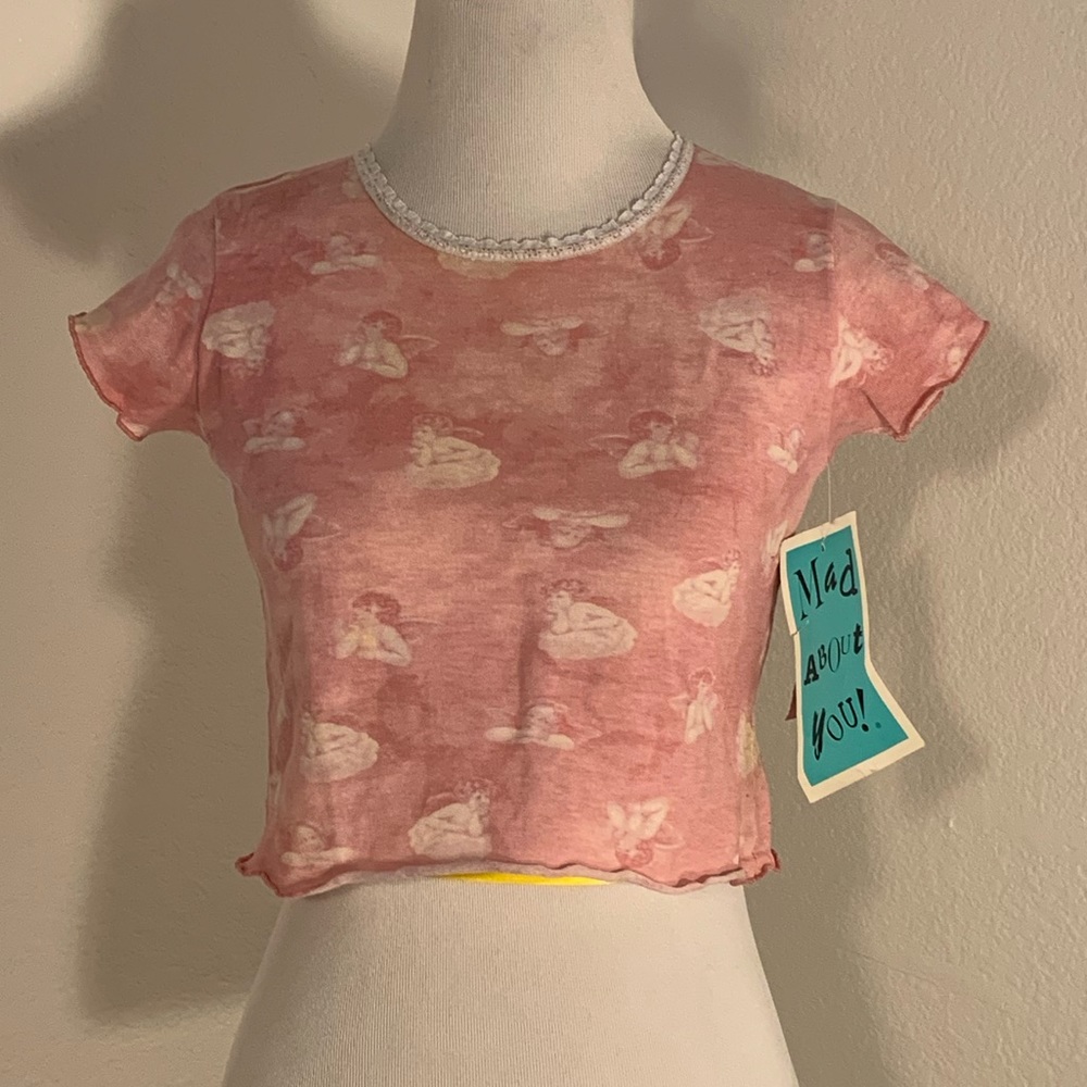 NWT Girls Mad About You Cherub Angel Tee Shirt - Size 10 (Girls)